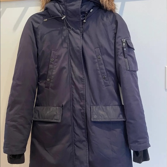 Navy Waterproof Winter Parka - Picture 7 of 9